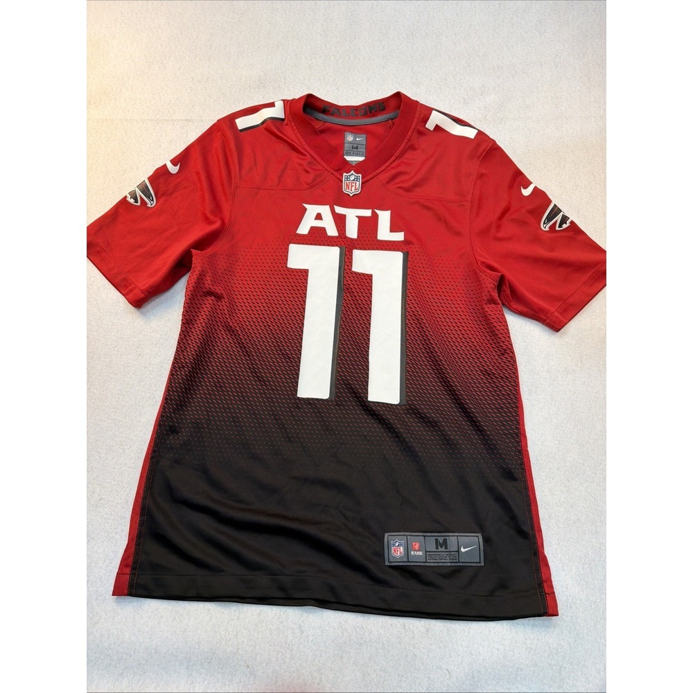 Nike Julio Jones Red Atlanta Falcons 2nd Alternate Game Jersey EUC Sz Medium #11